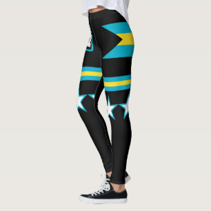 Bahamas-Flagge Leggings