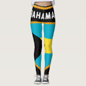 Bahamas-Flagge Leggings (Vorderseite)