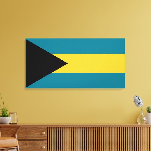 Bahamas-Flagge Leinwanddruck (Insitu (Wohnzimmer))