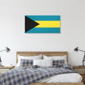 Bahamas-Flagge Leinwanddruck (Insitu (Schlafzimmer))