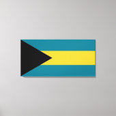 Bahamas-Flagge Leinwanddruck (Vorderseite)