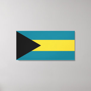 Bahamas-Flagge Leinwanddruck