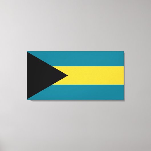 Bahamas-Flagge Leinwanddruck (Vorderseite)
