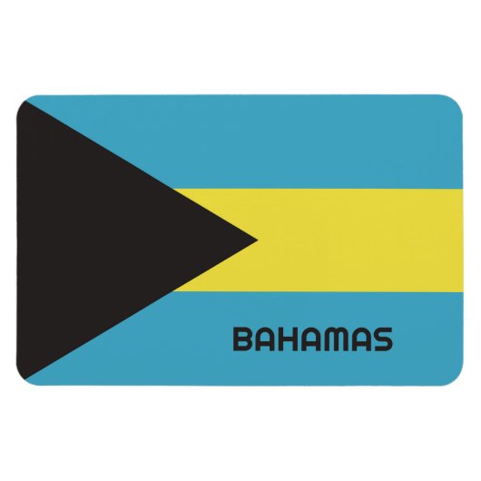 Bahamas-Flagge Magnet (Horizontal)