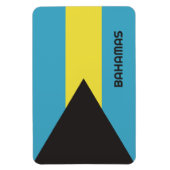 Bahamas-Flagge Magnet (Vertikal)