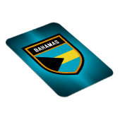 Bahamas-Flagge Magnet (Rechte Seite)
