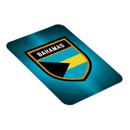Bahamas-Flagge Magnet (Rechte Seite)