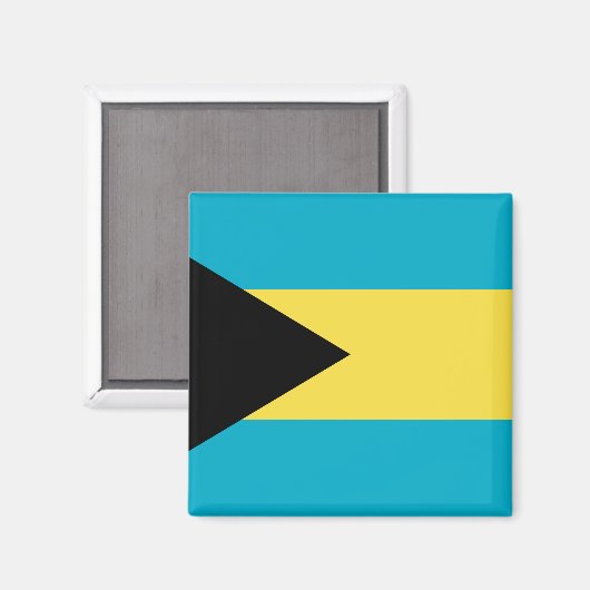 Bahamas-Flagge Magnet (Vorderseite/Rückseite)