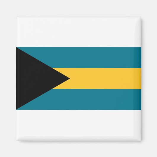 Bahamas-Flagge Magnet (Vorne)