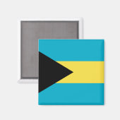 Bahamas-Flagge Magnet (Vorderseite/Rückseite)