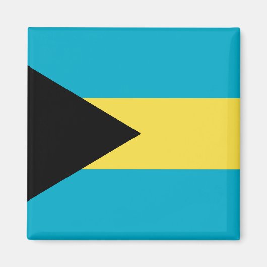 Bahamas-Flagge Magnet (Vorne)