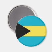 Bahamas-Flagge Magnet (Vorderseite/Rückseite)