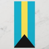 Bahamas-Flagge Menükarte (Rückseite)