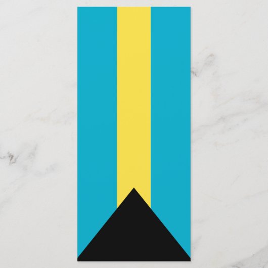 Bahamas-Flagge Menükarte (Rückseite)
