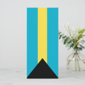 Bahamas-Flagge Menükarte (Stehend Vorderseite)