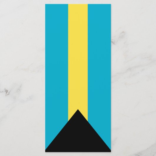 Bahamas-Flagge Menükarte (Vorderseite)