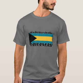 Bahamas-Flagge mit Text T-Shirt