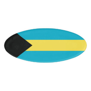 Bahamas-Flagge Namenschild