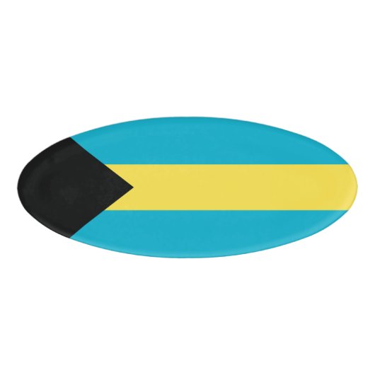 Bahamas-Flagge Namenschild (Vorderseite)