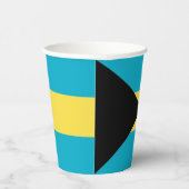Bahamas-Flagge Pappbecher (Rechts)