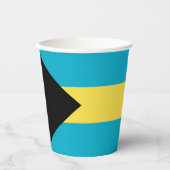 Bahamas-Flagge Pappbecher (Vorderseite)