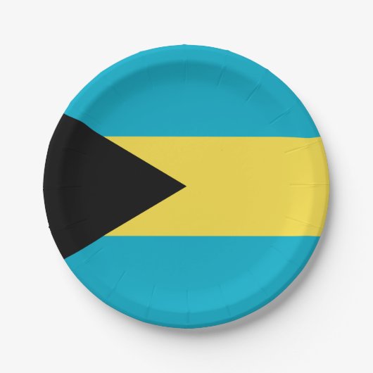 Bahamas-Flagge Pappteller (Vorderseite)