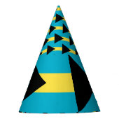 Bahamas-Flagge Partyhütchen (Vorderseite)