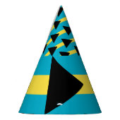 Bahamas-Flagge Partyhütchen (Links)