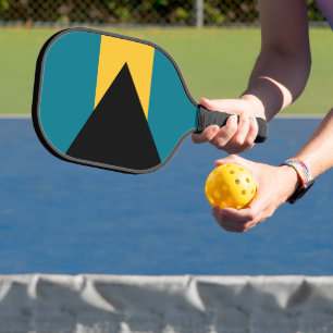 Bahamas-Flagge Pickleball Schläger