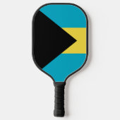 Bahamas-Flagge Pickleball Schläger (Rückseite)