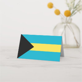 Bahamas-Flagge Platzkarte