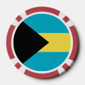 Bahamas-Flagge Pokerchips (Rückseite)