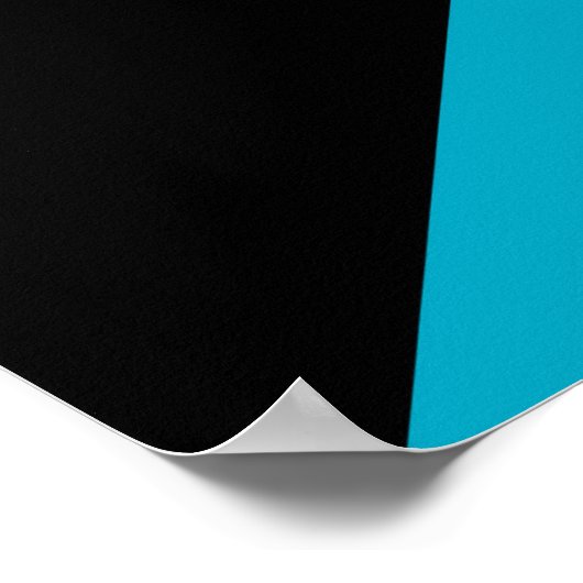 Bahamas-Flagge Poster (Ecke)