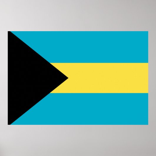 Bahamas-Flagge Poster (Vorne)