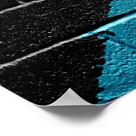 Bahamas-Flagge Poster (Ecke)