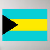 Bahamas-Flagge Poster (Vorne)