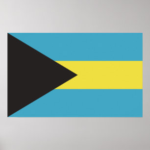 Bahamas-Flagge Poster