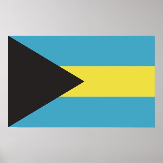 Bahamas-Flagge Poster (Vorne)