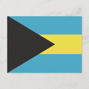 Bahamas-Flagge Postkarte