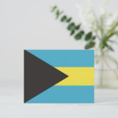 Bahamas-Flagge Postkarte (Stehend Vorderseite)