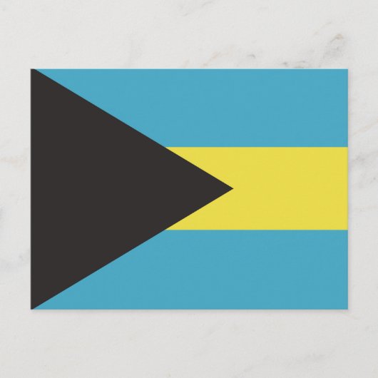Bahamas-Flagge Postkarte (Vorderseite)