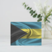 Bahamas-Flagge Postkarte (Stehend Vorderseite)