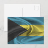 Bahamas-Flagge Postkarte (Vorne/Hinten)