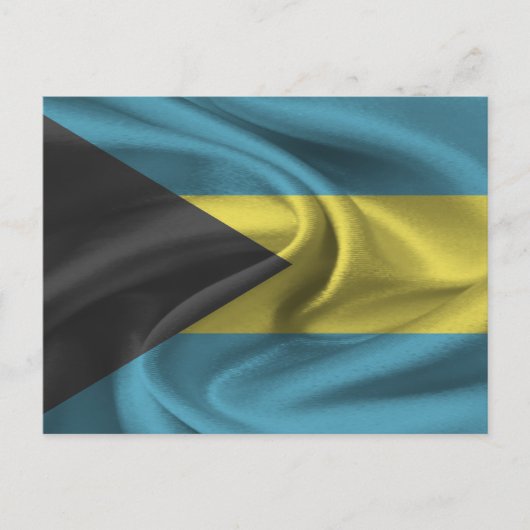 Bahamas-Flagge Postkarte (Vorderseite)