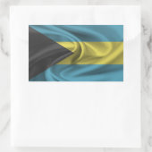 Bahamas-Flagge Rechteckiger Aufkleber (Tasche)