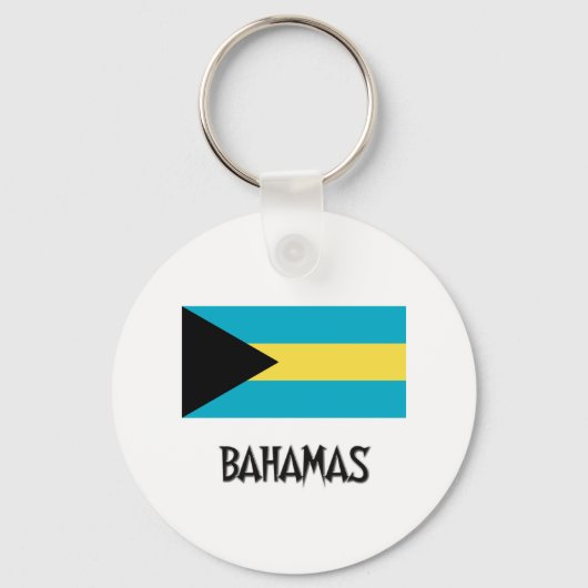 Bahamas-Flagge Schlüsselanhänger (Vorderseite)