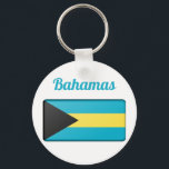 Bahamas-Flagge Schlüsselanhänger<br><div class="desc">Dieses Design der Bahamas Fahne ist eine großartige Möglichkeit,  Ihren bahamianischen Stolz zu zeigen. Bestelle noch heute!</div>
