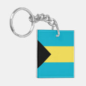 Bahamas-Flagge Schlüsselanhänger (Vorderseite links)