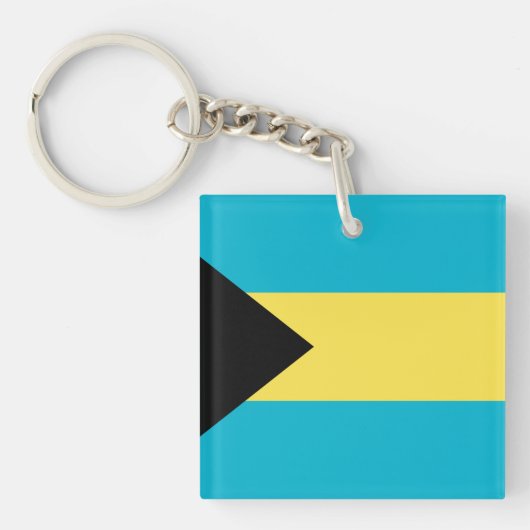 Bahamas-Flagge Schlüsselanhänger (Vorderseite)