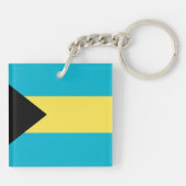 Bahamas-Flagge Schlüsselanhänger (Rückseite)
